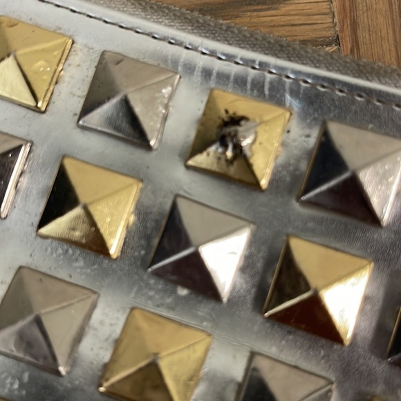 Marc by Marc Jacobs silver studded purse handbag evening - Picture 4 of 8